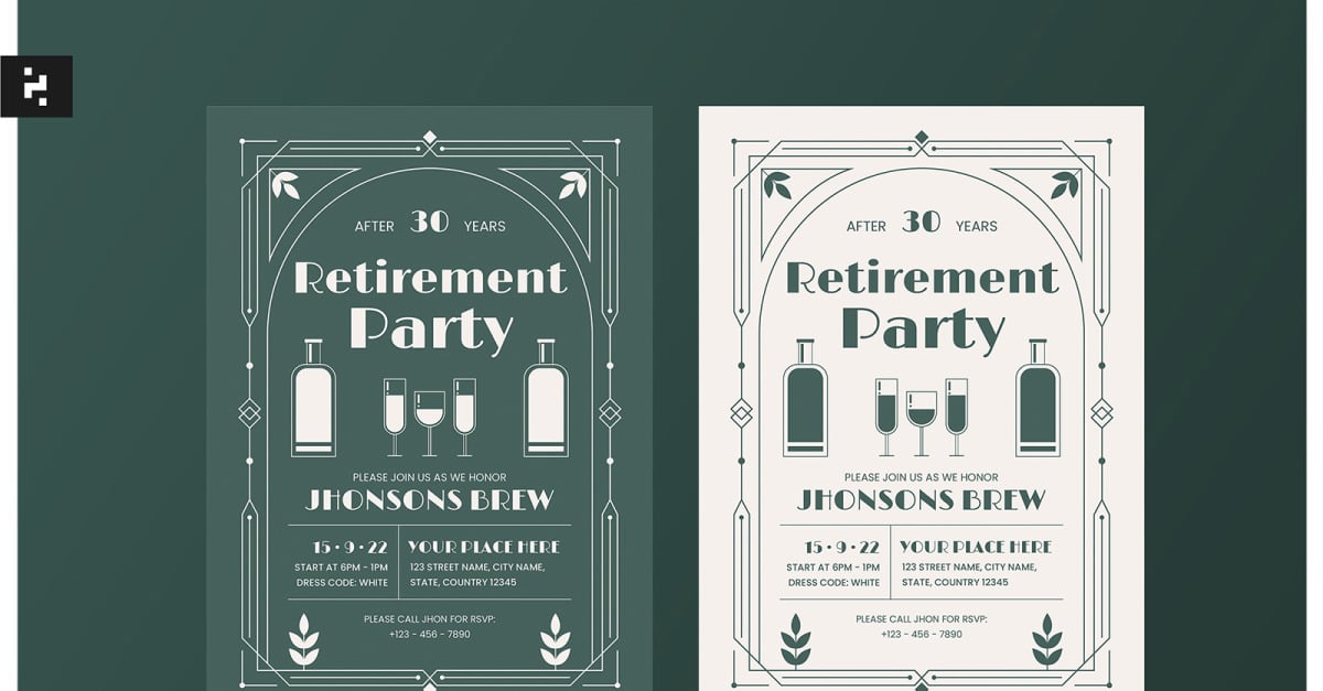 Invito a una festa di pensionamento 272629 templatemonster