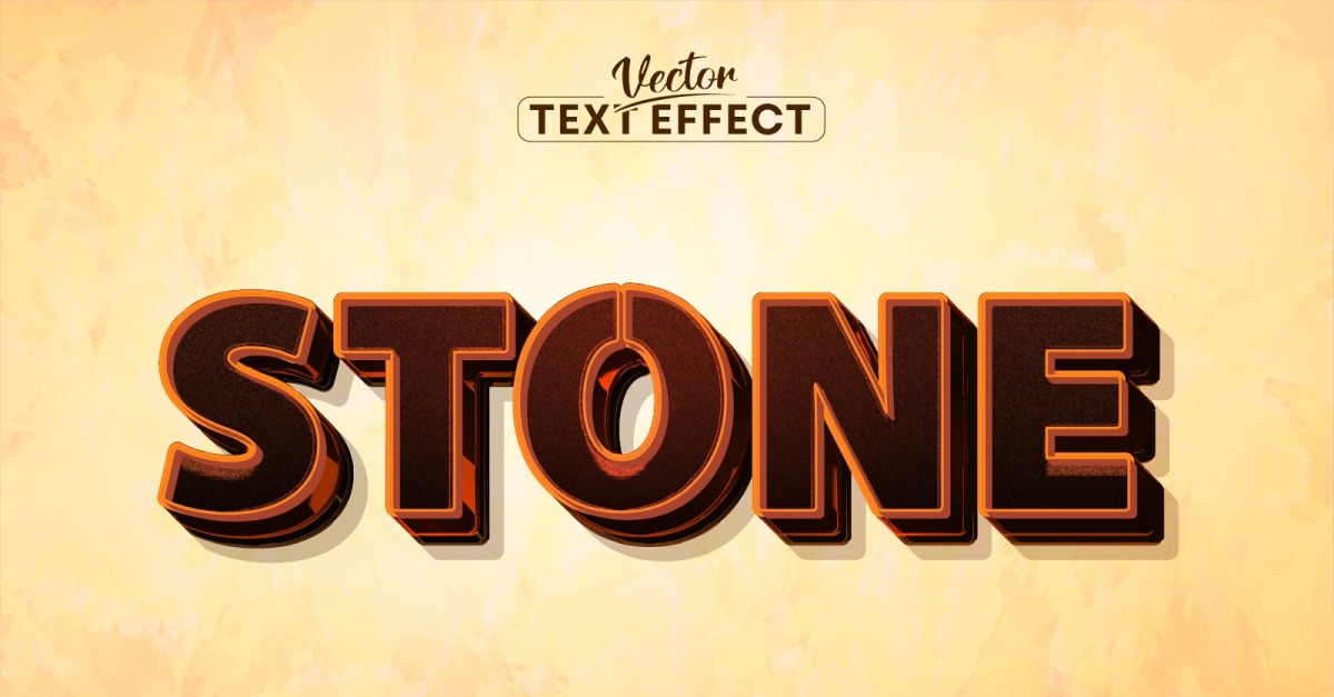 Stone - Editable Text Effect, Comic And Cartoon Game Text Style ...