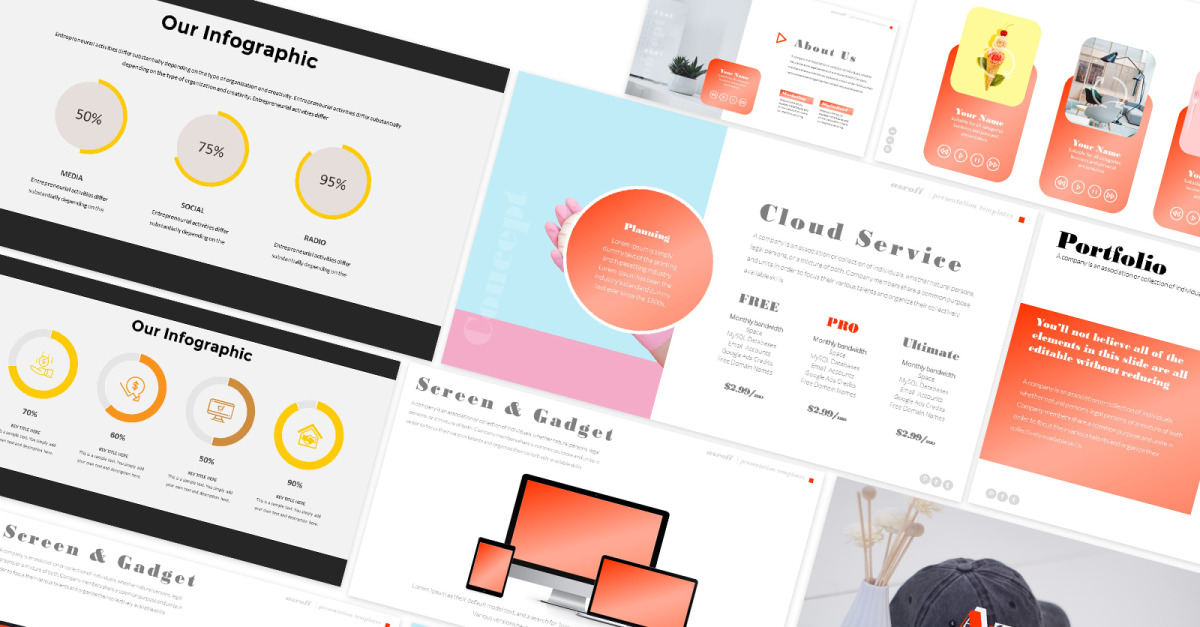 Azroff Minimalist Google Slides Template TemplateMonster