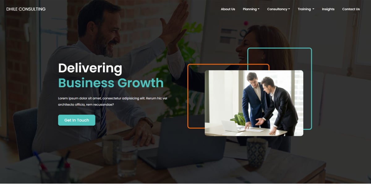 Dhile | Consulting & Training Website Template