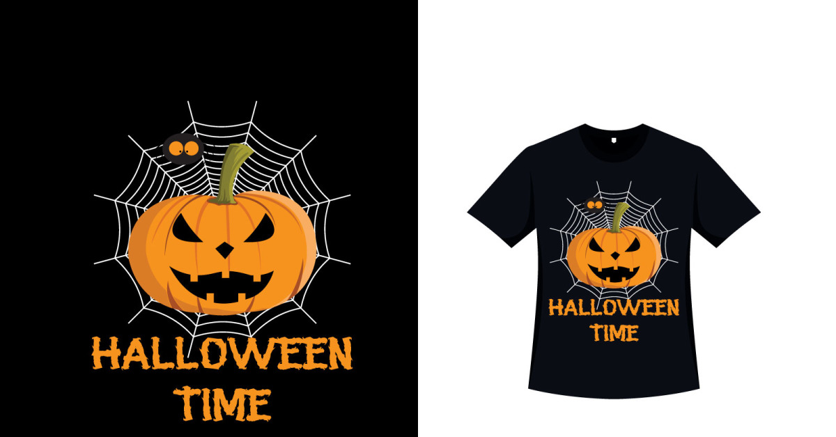 Premium Vector  Halloween pumpkin face tshirt design