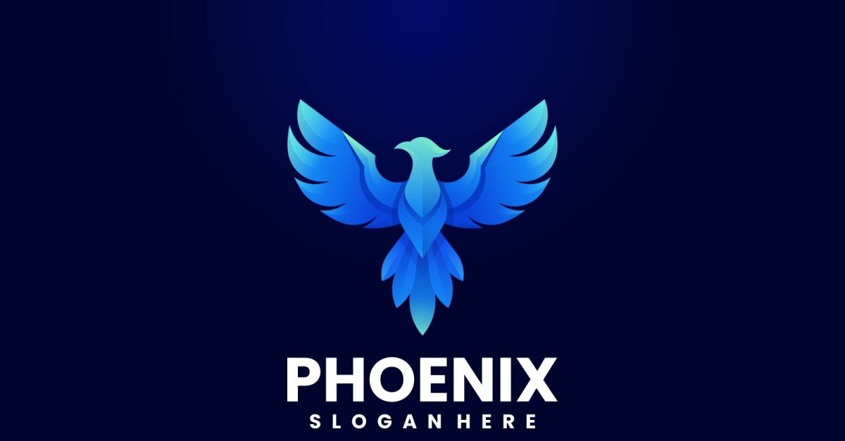 Phoenix Gradient Logo Style Vol.7 #274125 - TemplateMonster