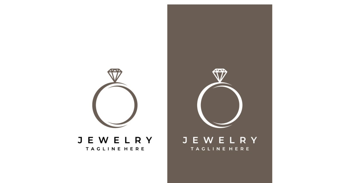 Wedding ring icon logo design template isolated Vector Image
