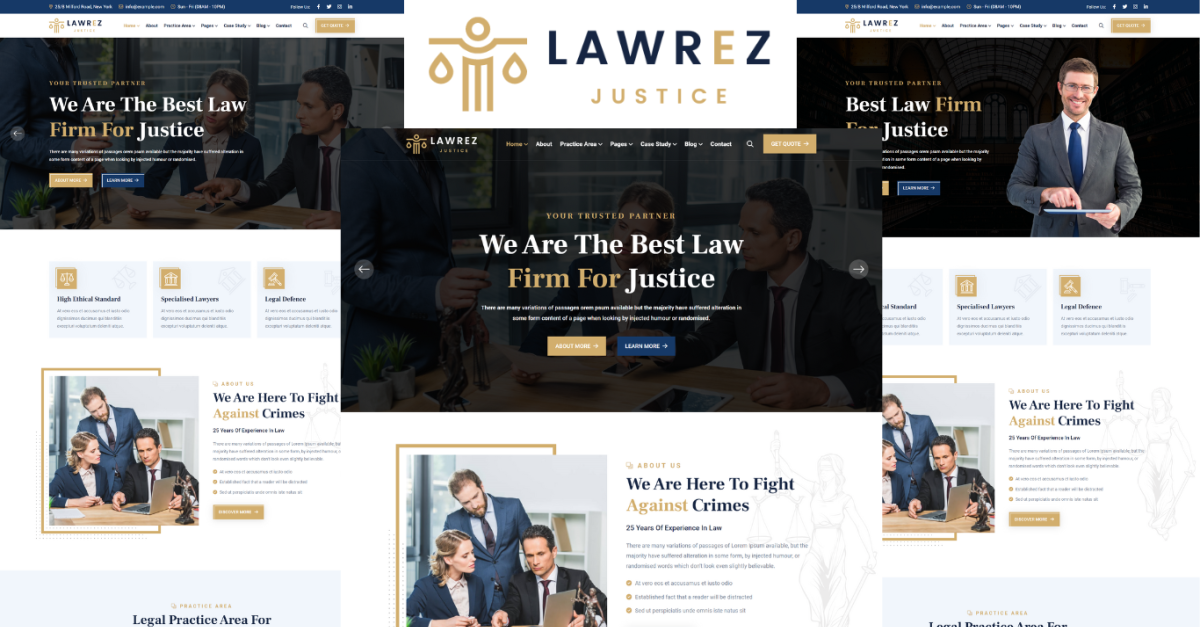 Lawrez - Lawyers Attorneys and Law Firm HTML5 Template