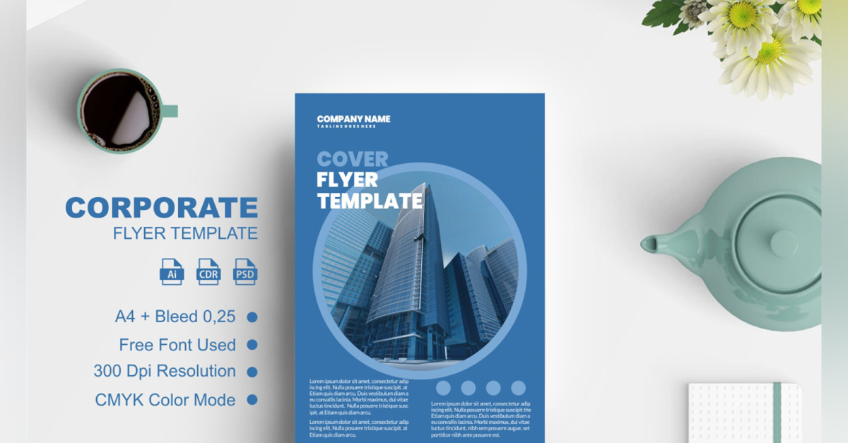 Cover Business Flyer Template #275003 - TemplateMonster