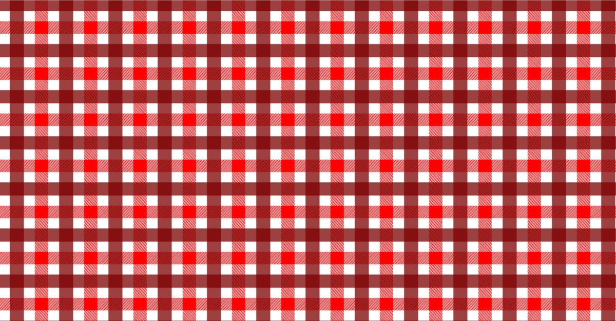 Vetor de padrão xadrez vermelho para tecidos