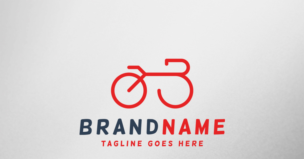 Bike B Letter Logo Template Design #276353 - TemplateMonster