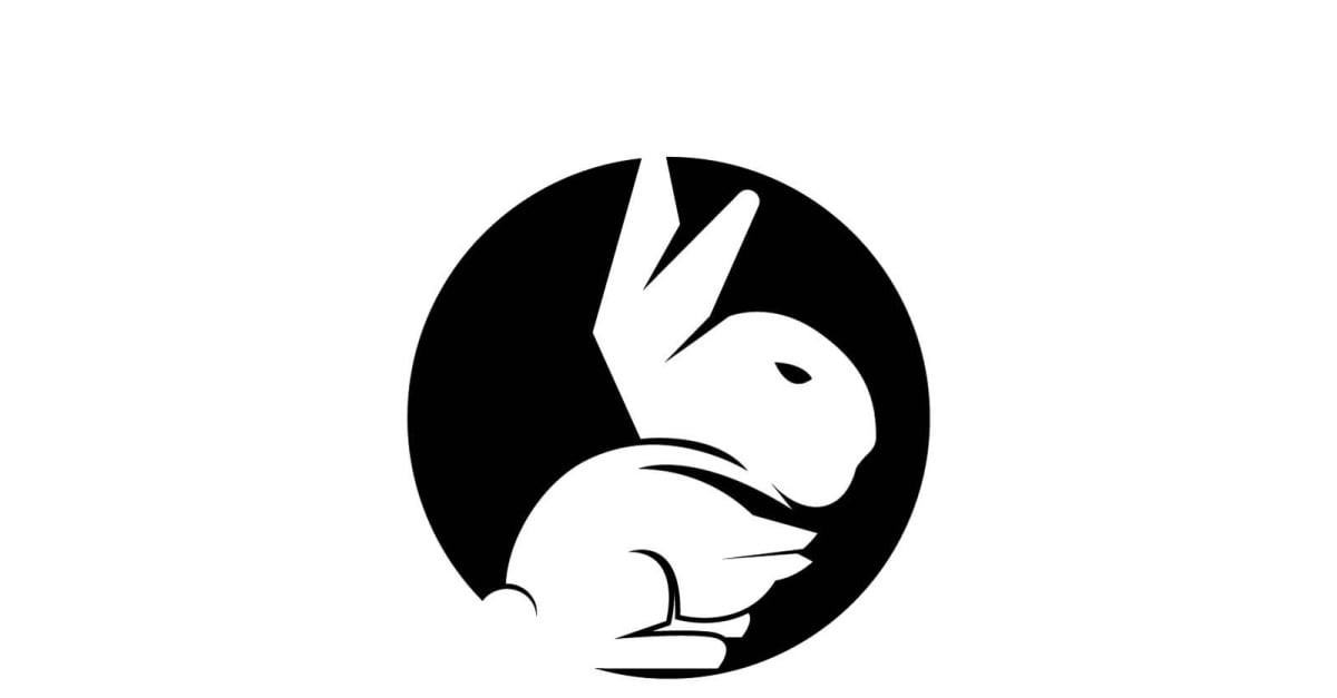 Black Rabbit Icon And Symbol Template 16 - TemplateMonster