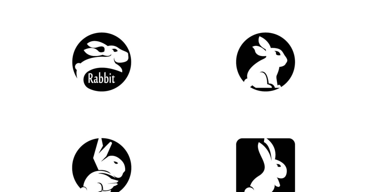 Black Rabbit Icon And Symbol Template 17 TemplateMonster