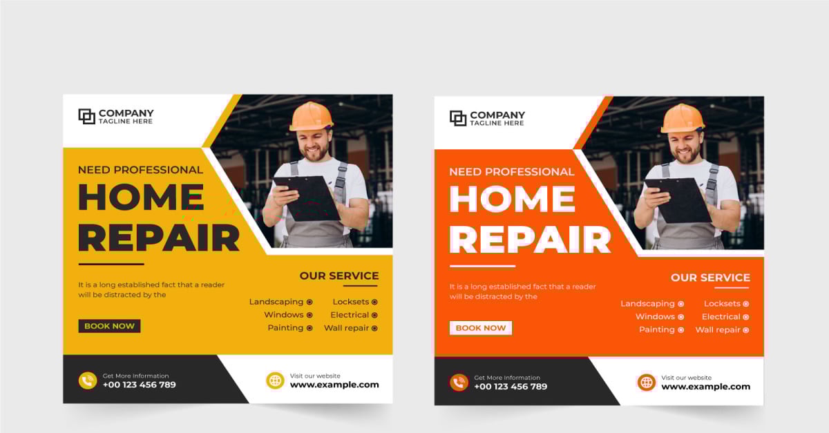 Home repair service template vector 276639 TemplateMonster
