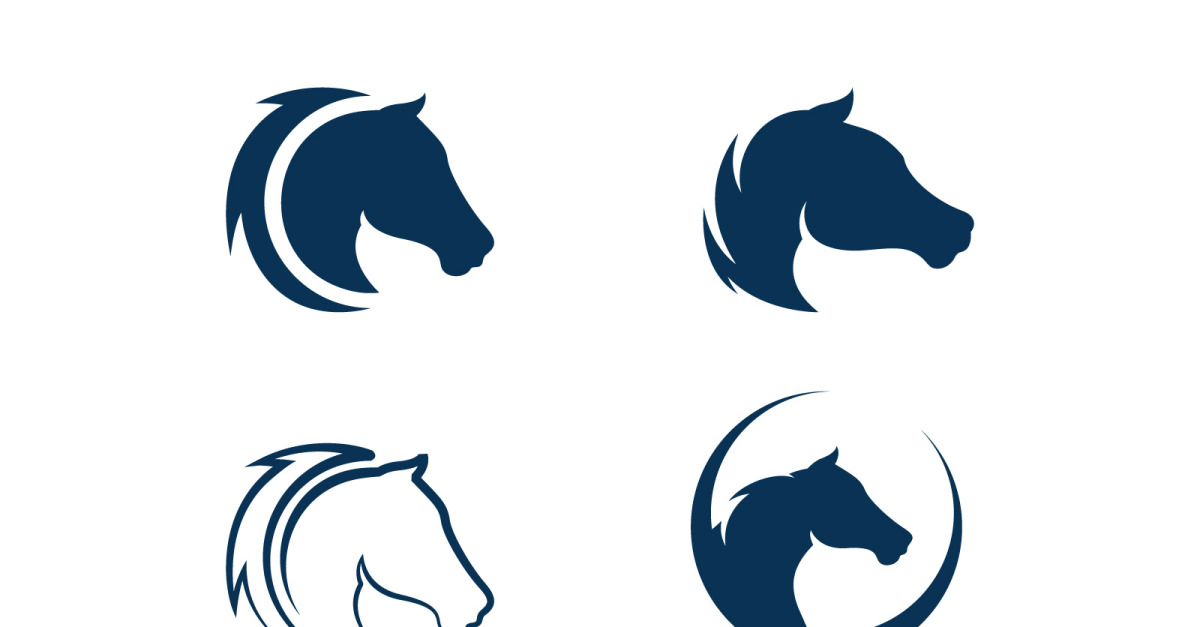 Horse Head Logo Vector Hd Images, Horse Logo Template Vector Head,  Stallion, Art, Race PNG Image For Free Download