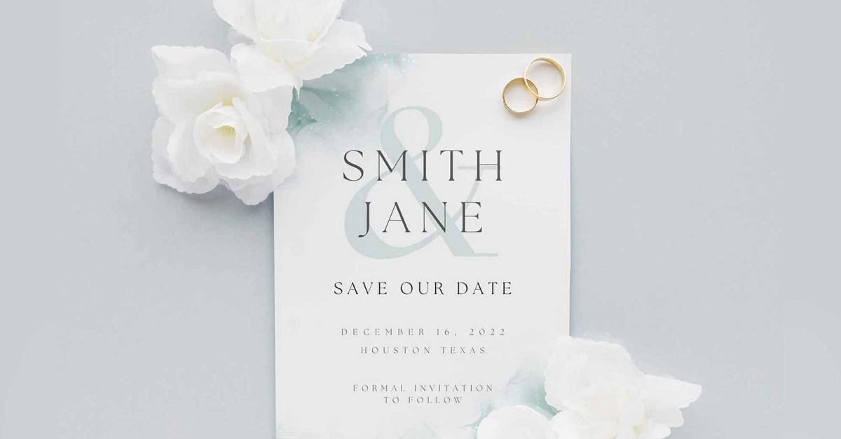 Save The Date Wedding Canva Template TemplateMonster