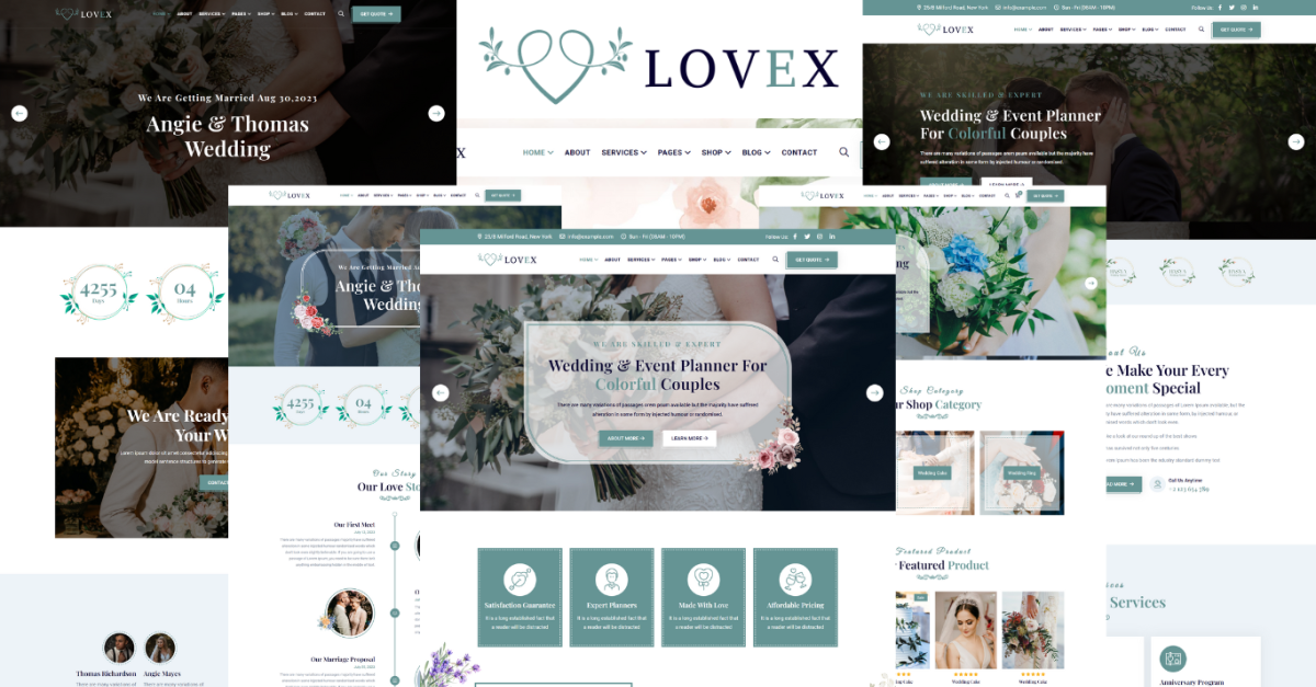 Lovex - Wedding And Wedding Planner HTML5 Template