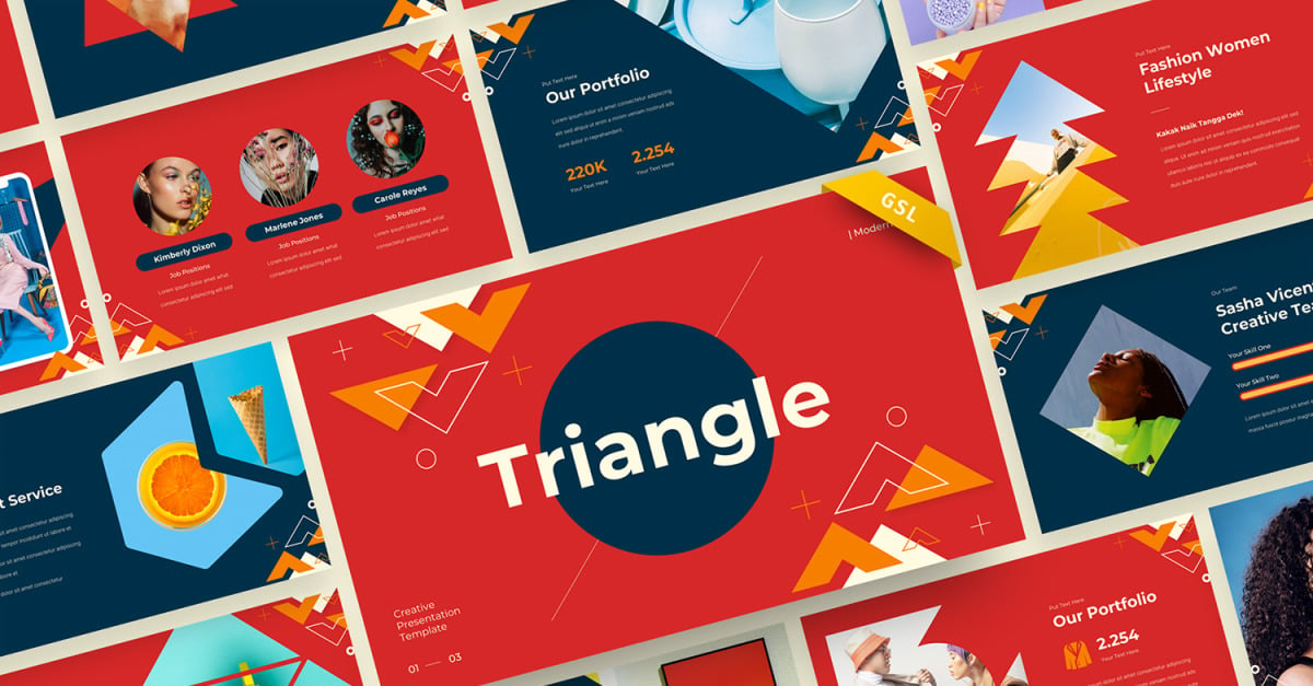 Triangle - Creative Google Slide Template - TemplateMonster