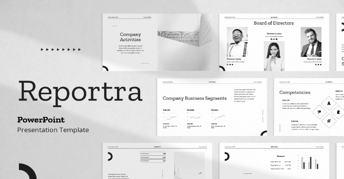 Yearly Report Presentation PowerPoint Template