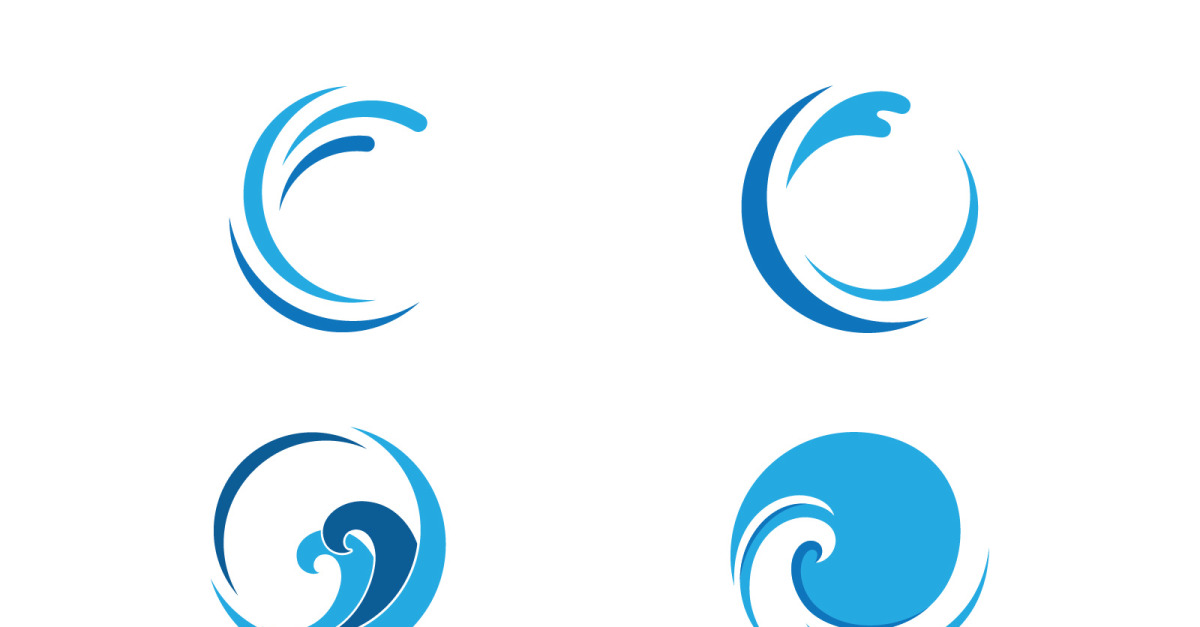 Ocean Wave Logo Design Vector | MasterBundles