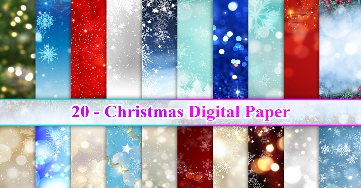 Papel Digital de Natal, Fundo de Natal - TemplateMonster