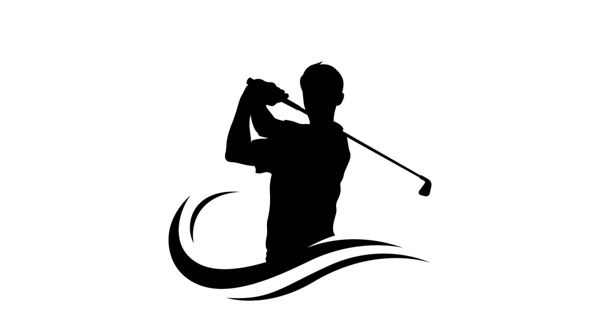 Golf logo with ball design elements.V6 - TemplateMonster