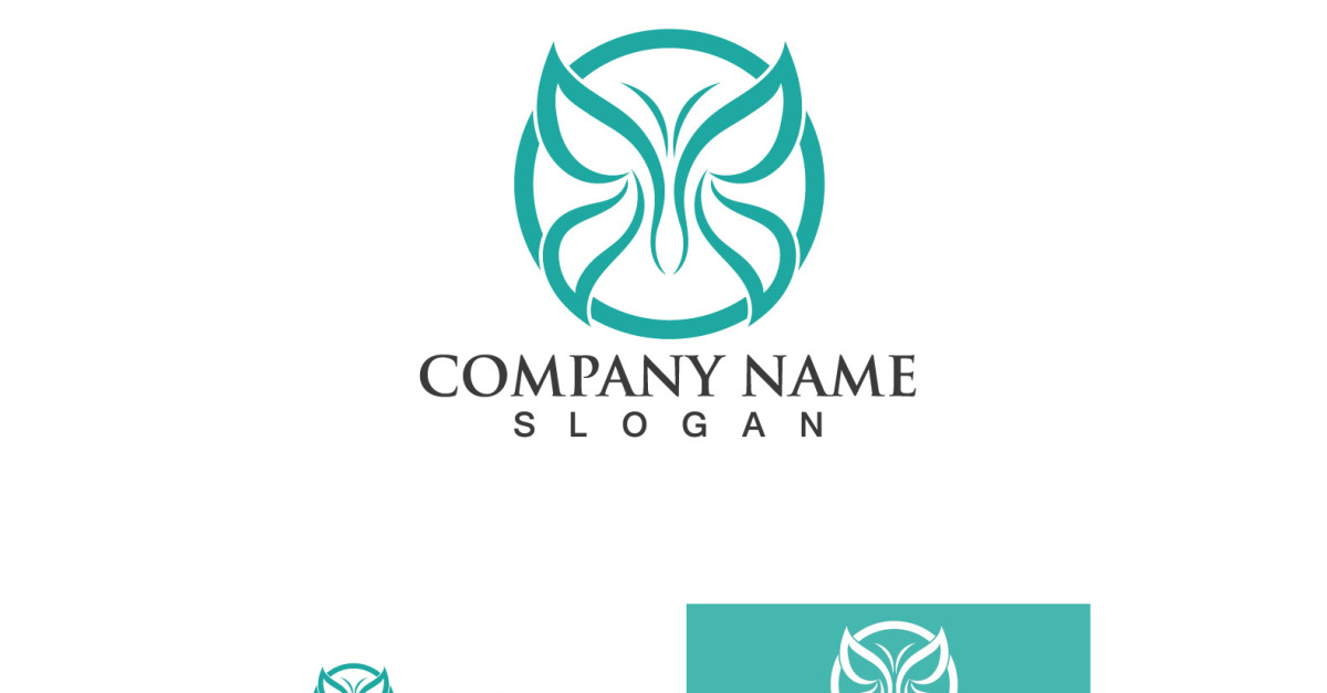 Butterfly Wing Logo And Symbol Vector Template Design V50