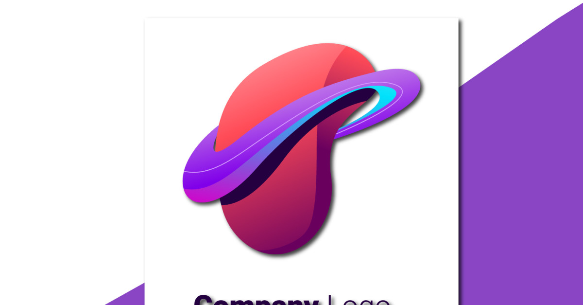 Vector Colorful Abstract Gradient Logo Design