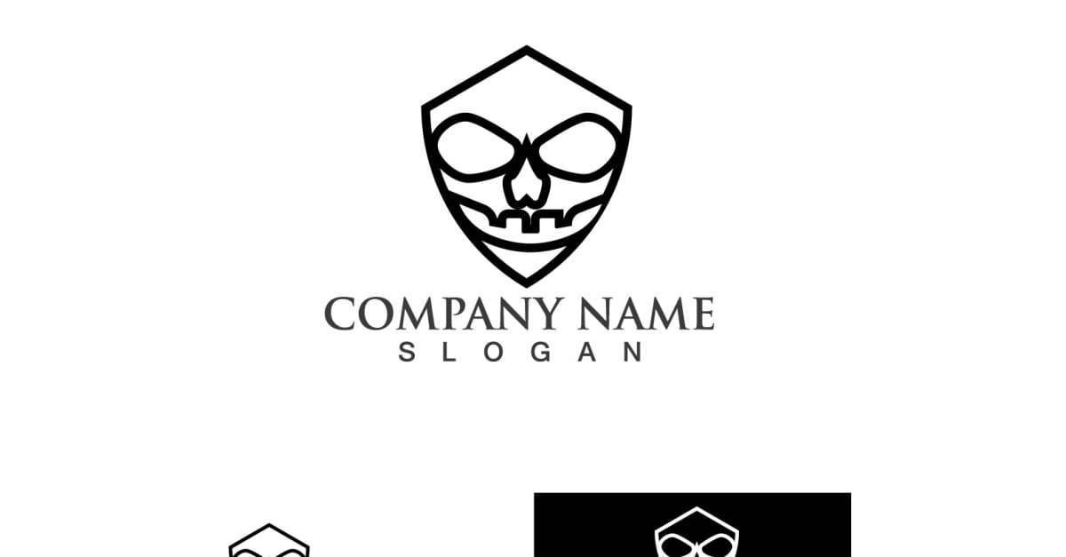 Mask Logo And Symbol Vector Design Template 15