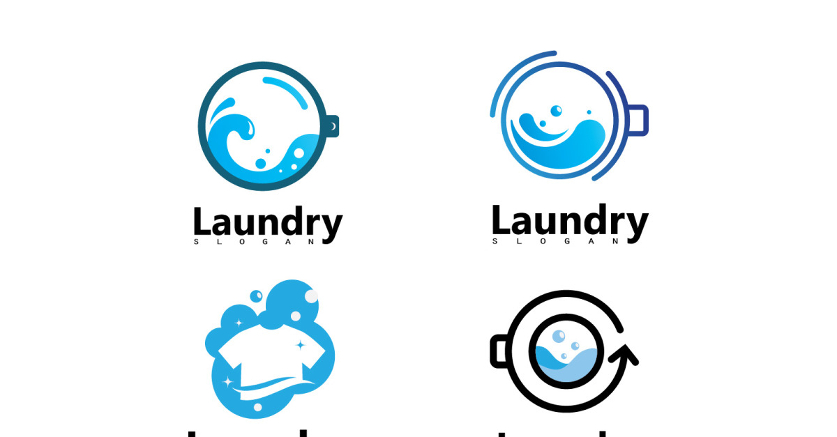 Washer Machine Laundry Icon Vector Logo Template Illustration Design Stock  Vector - Illustration of design, logo: 192935214