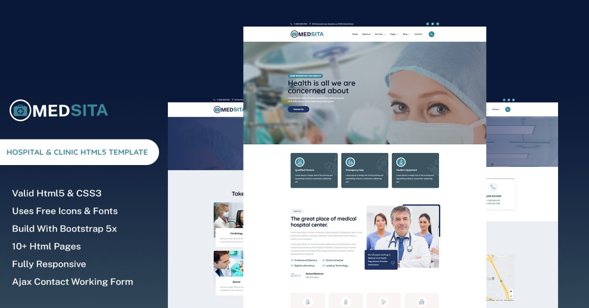 Medsita - Hospital & Clinic HTML5 Template