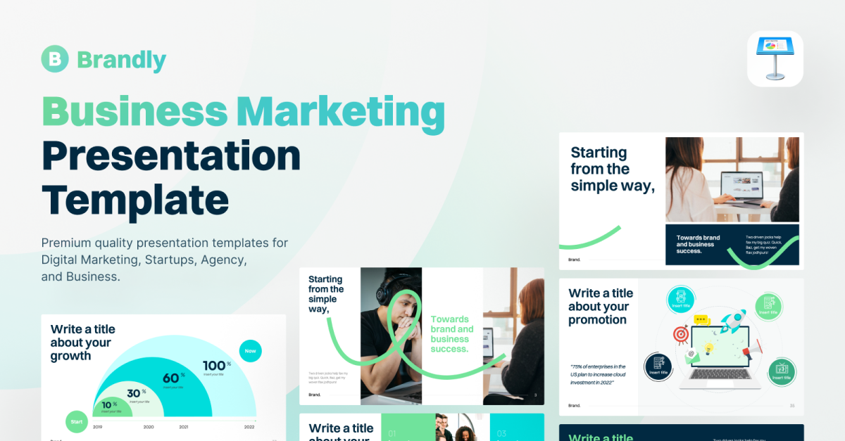 Brandly - Business Marketing Keynote Presentation Template