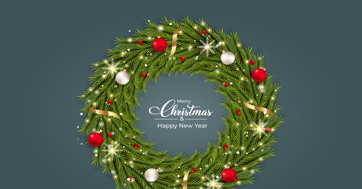 Fiocco di Natale (H32 cm) Tradizione Rosso e bianco - Addobbi albero di Natale