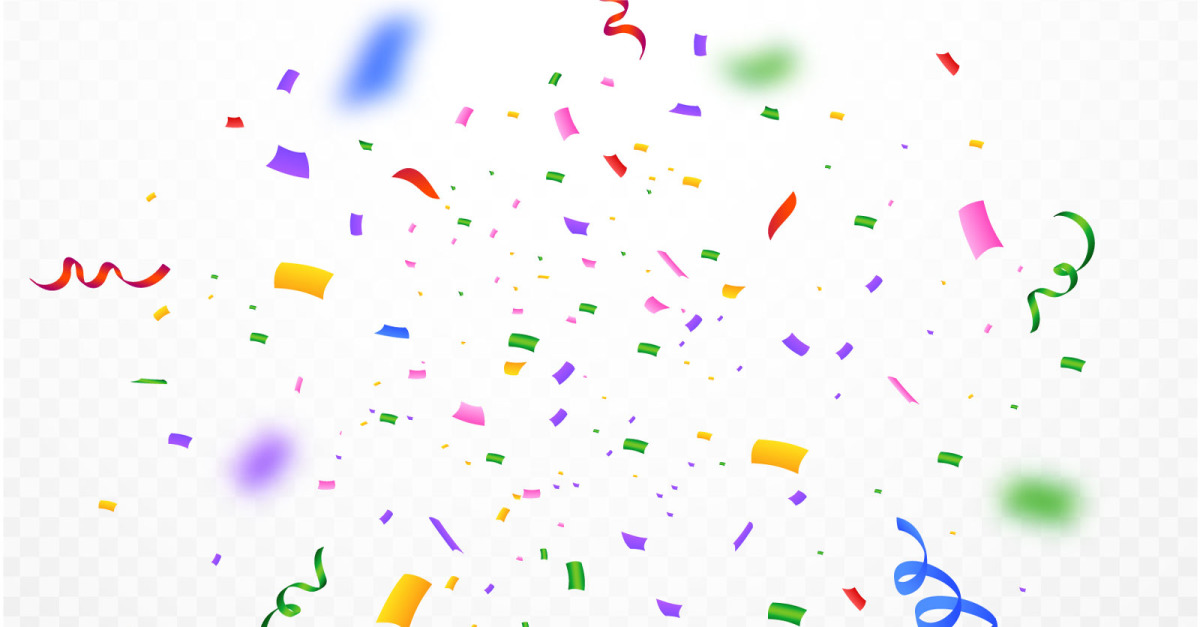 Confetti Element for Festival Background - TemplateMonster