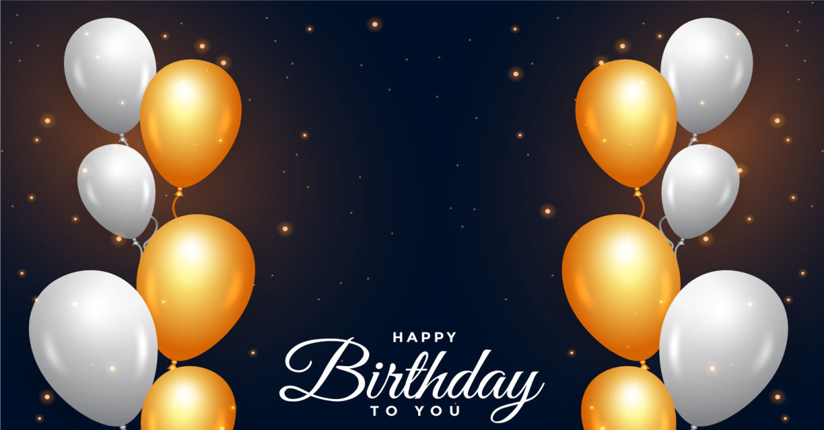 Birthday Gift Card with Dark Background - TemplateMonster