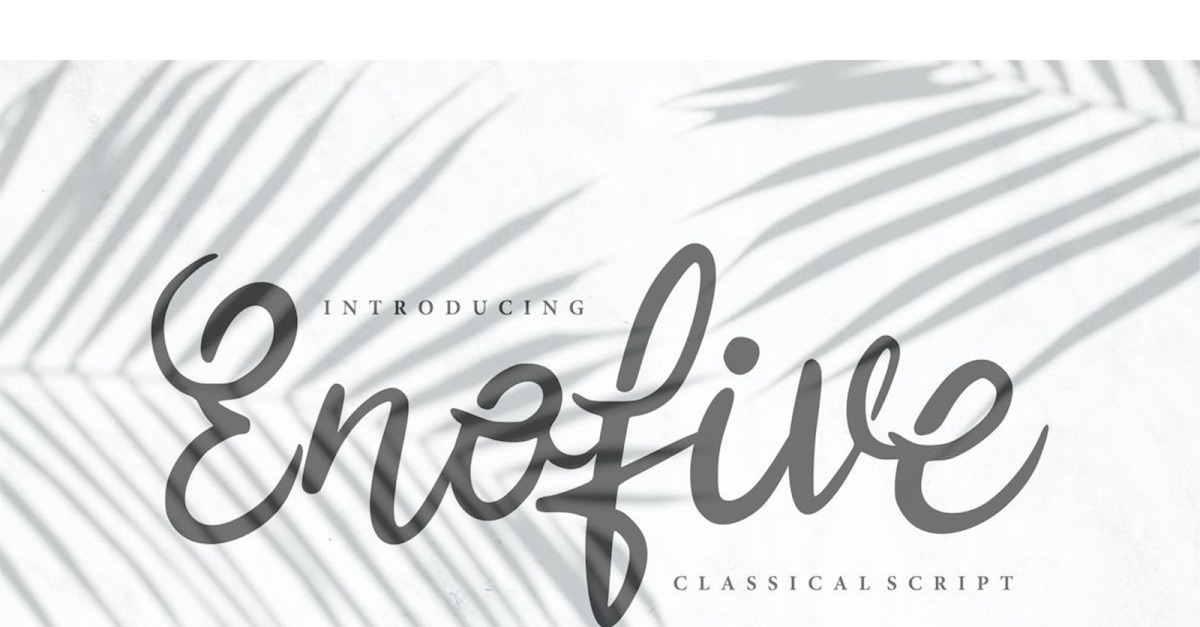 Police de script classique Enofive #283947 - TemplateMonster