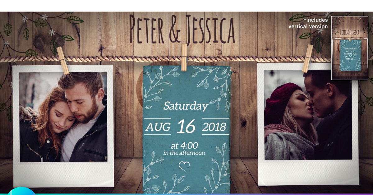 save the date after effects template free download