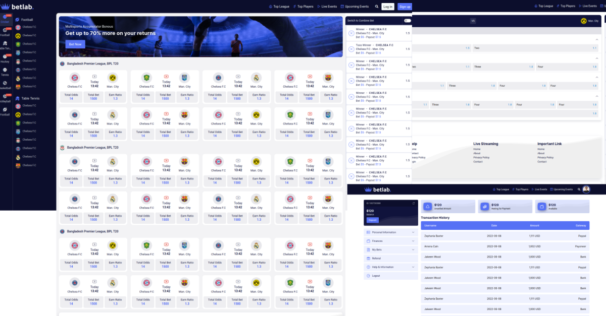 Betbee - Plantilla HTML para sitio web de apuestas deportivas en línea