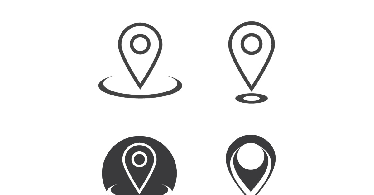 Icône de point de localisation Illustration vectorielle V23