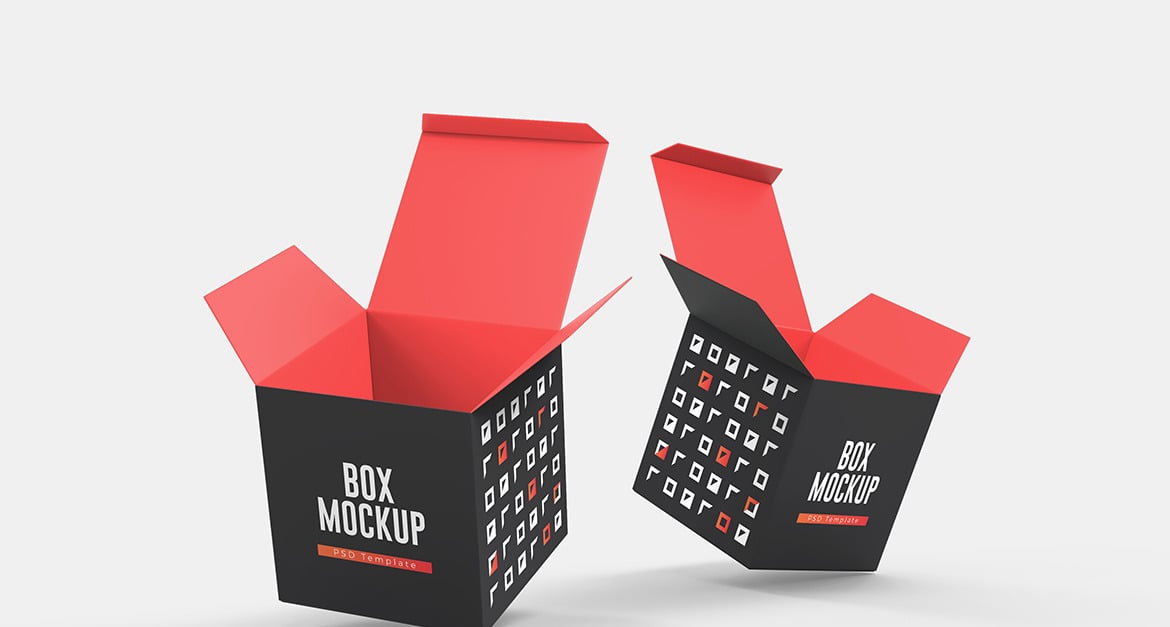 Cube Box Mockup Template Vol 03 #285635 - TemplateMonster