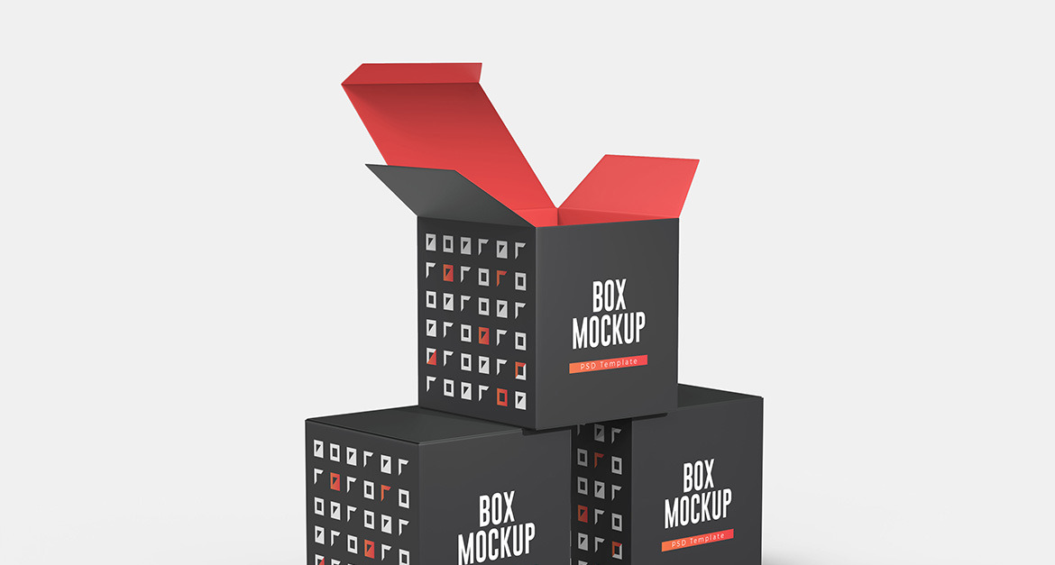 Cube Box Mockup Template Vol 08 #285642 - TemplateMonster