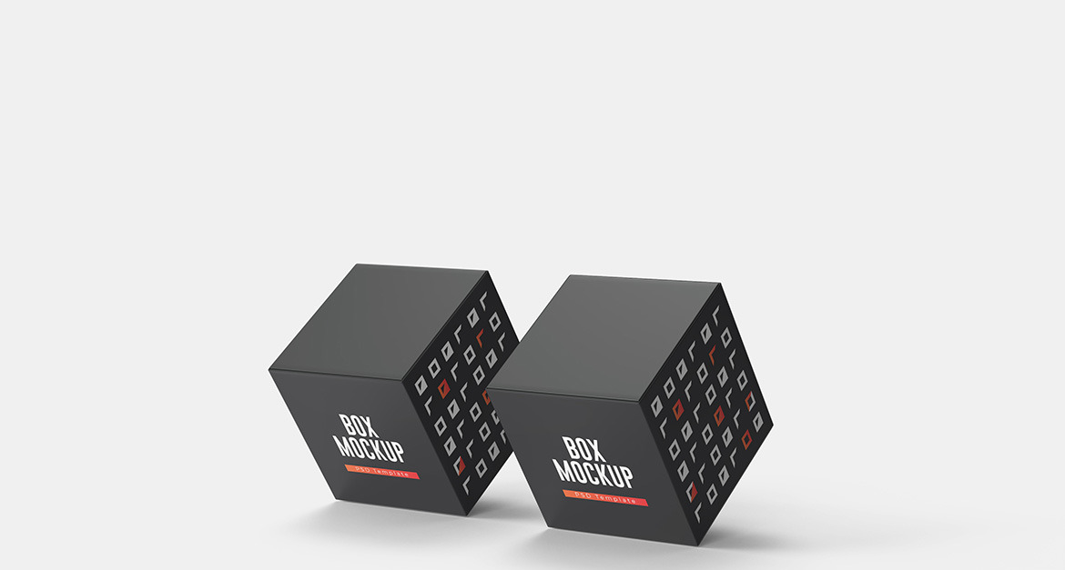 Cube Box Mockup Template Vol 09 #285643 - TemplateMonster