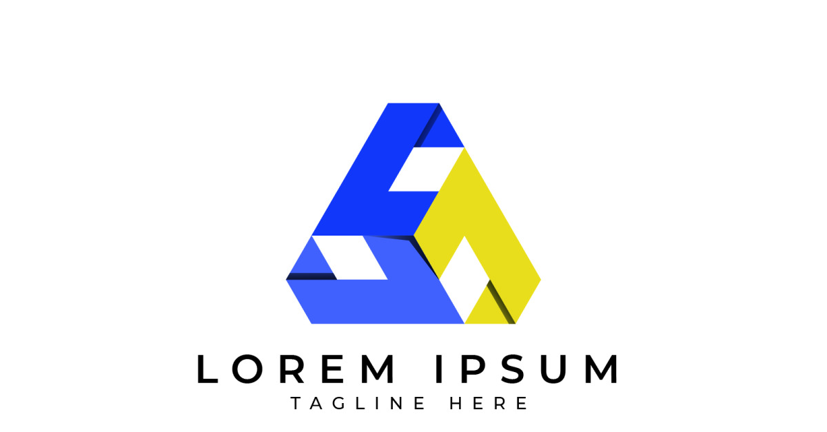 Abstract Modern Triangle Logo Design Template