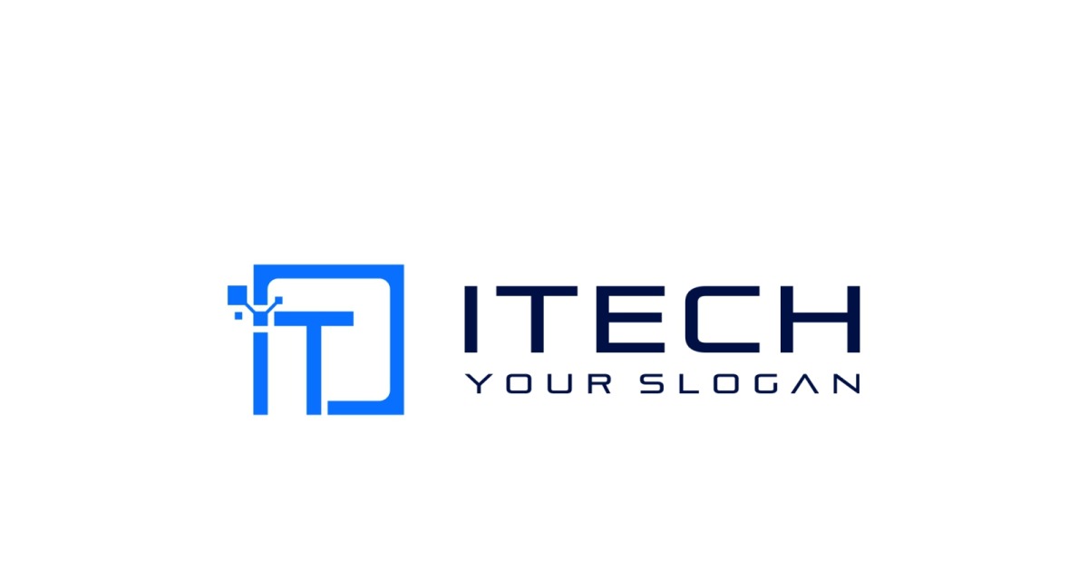 IT Tech Solution Digital Logo #286393 - TemplateMonster