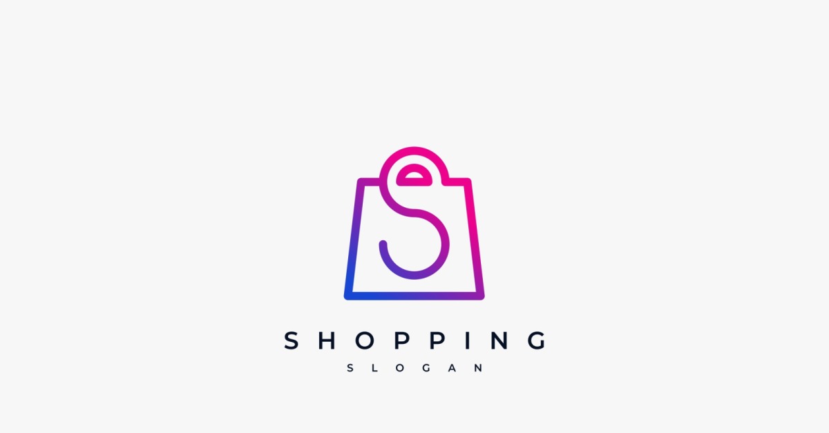 Letter S Shopping Bag Sale Store Shop Logo - TemplateMonster