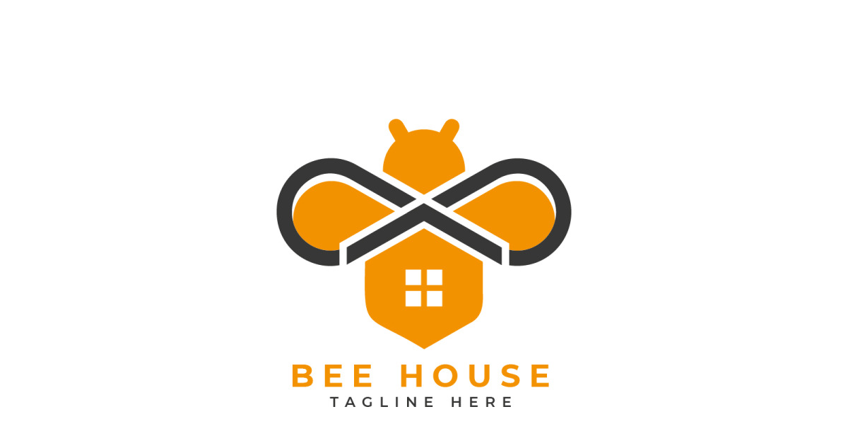 Arı evi logo tasarım şablonu #287235 - TemplateMonster
