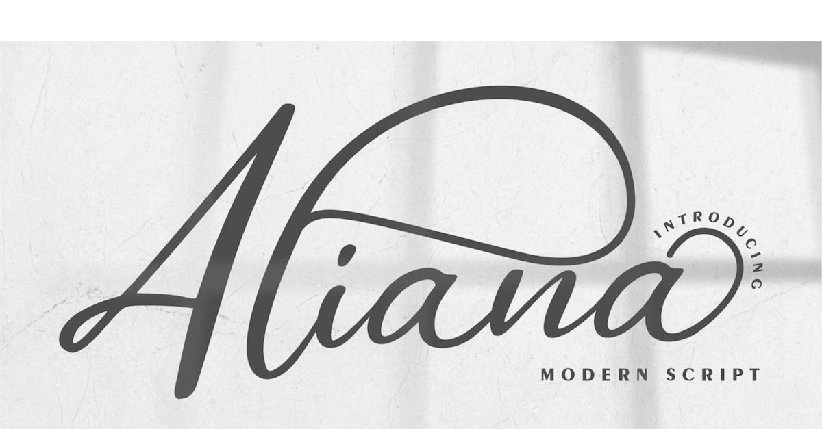 Script Moderno Carattere di script moderno Aliana #287534 - TemplateMonster