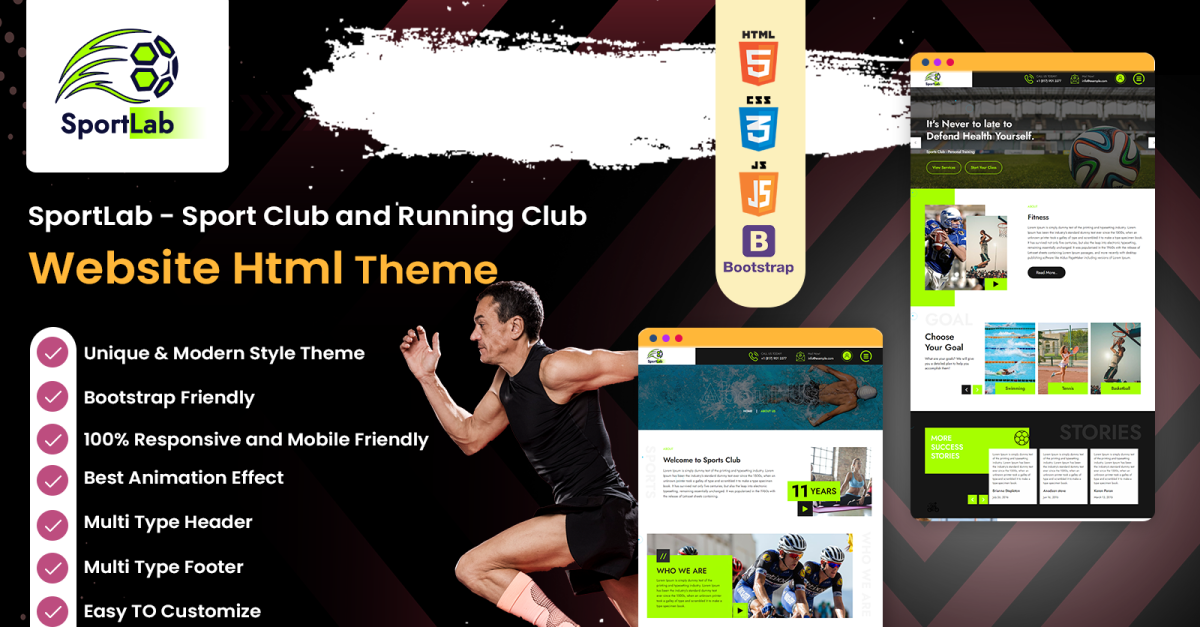 SportLab - Sport Club and Running Club Theme