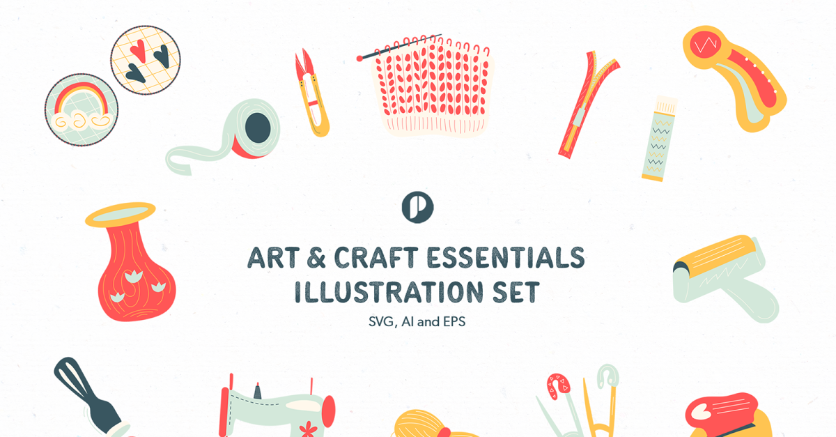 Vectors Hand Drawn Art Supplies Graphic by Andrea Cas · Creative Fabrica