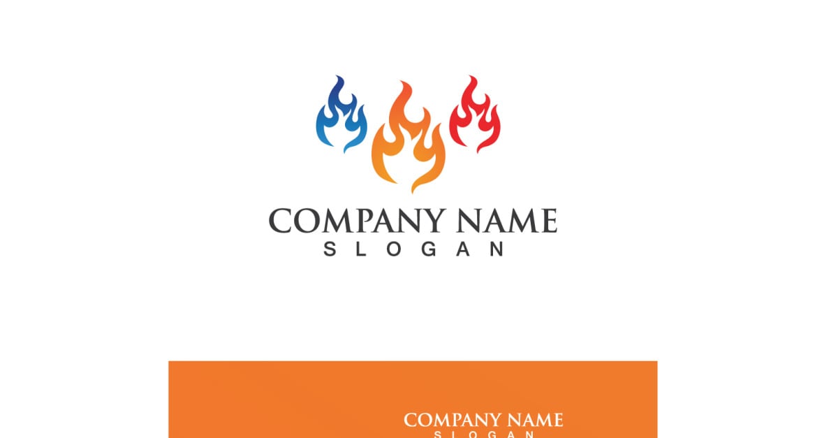 Fire Logo Template Flame Icon Vector V3 TemplateMonster