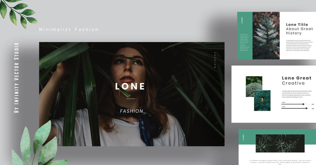 Lone Creative Powerpoint Template #288458 - TemplateMonster