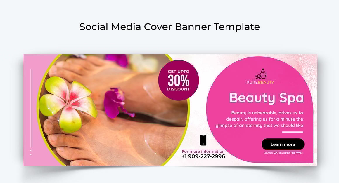 Spa and Salon Facebook Cover Banner Design012