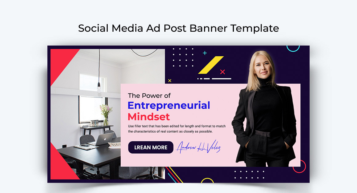 Business Service Facebook Ad Banner Design Template22