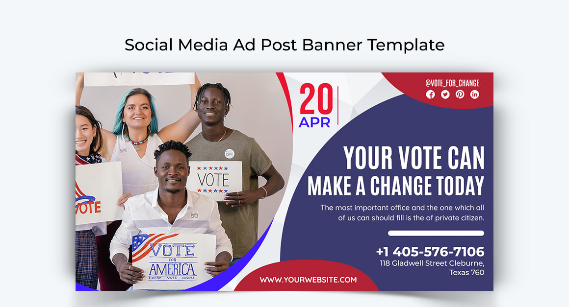 Political Campaign Facebook Ad Banner Design Template-04
